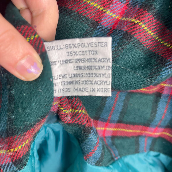 Women's Vintage Green Windsor Bay Coat with Removable Hood Size Large - Picture 6 of 7